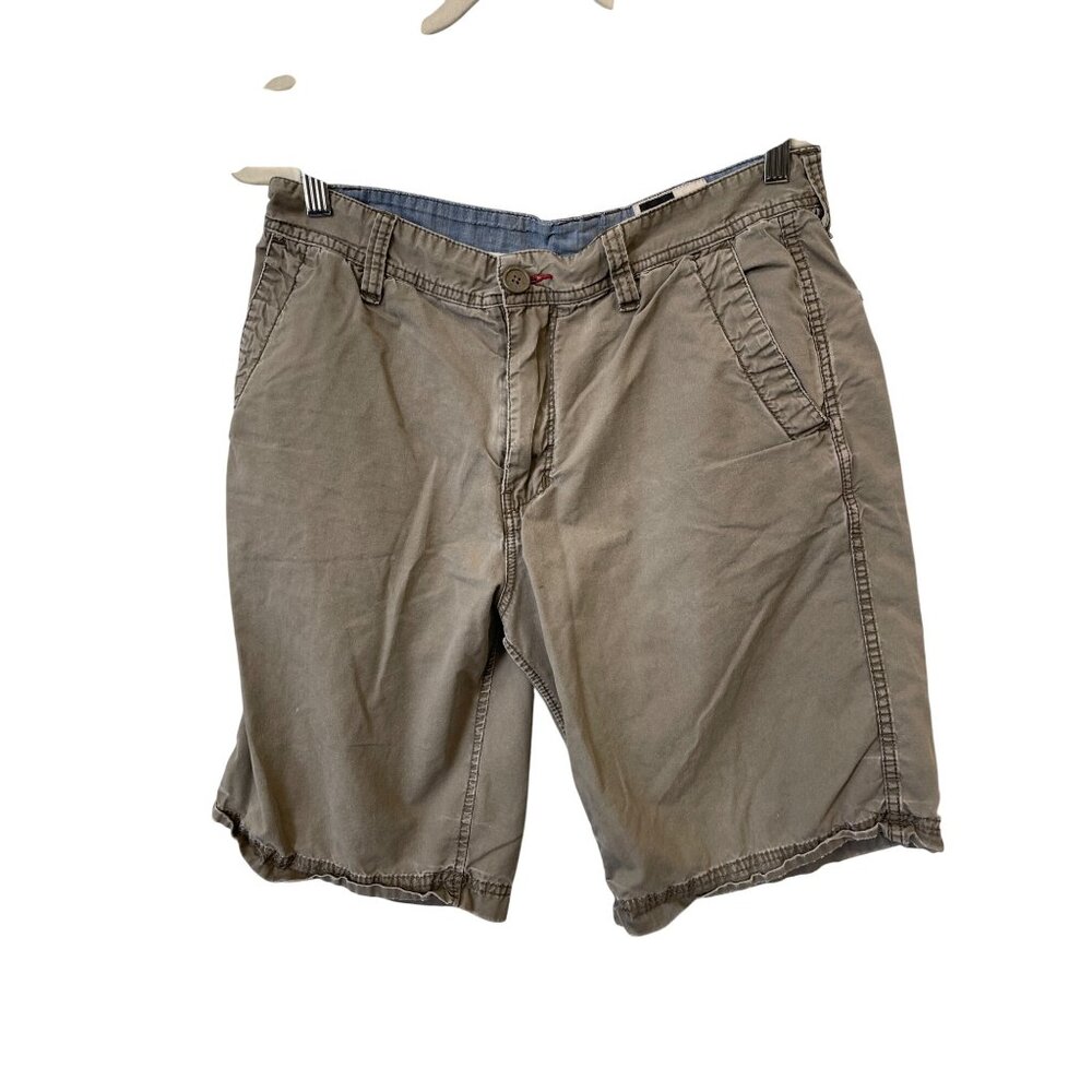Howe Creates Casual Chino Shorts Size 32 Beige Cotton Pockets Active Outerwear